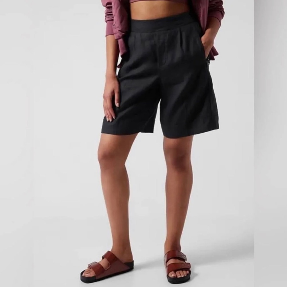 Athleta Playa Linen Bermuda Shorts NWT